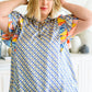 Merry Go Round Flutter Sleeve Top