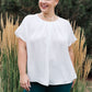 Mild Moments Pleat Detail Top