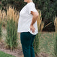 Mild Moments Pleat Detail Top