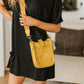 Millie Mini Nylon Crossbody Bag in Mustard