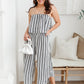 Modern Stripes Sleeveless Jumpsuit