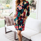 Moonlit Garden Floral Midi Dress