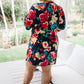 Moonlit Garden Floral Midi Dress