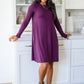 Most Reliable Long Sleeve Knit Dress In Plum