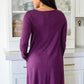 Most Reliable Long Sleeve Knit Dress In Plum