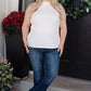 My Girl Knit Mock Neck Tank