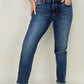 Judy Blue "Skyline" High Rise Bleach Splash Boyfriend Jeans