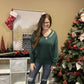 Cut Out V Neck Sweater