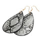 White & black snake skin earring *Final Sale*