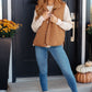 Neither Here Nor There Puffer Vest in Camel