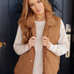 Neither Here Nor There Puffer Vest in Camel