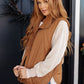 Neither Here Nor There Puffer Vest in Camel