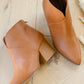 No Doubt Notched Ankle Boots In Brown