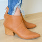 No Doubt Notched Ankle Boots In Brown
