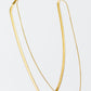 Noontide Double Chain Necklace