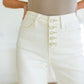 Not Too Salty High Rise Wide Leg Cropped Jeans