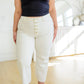 Not Too Salty High Rise Wide Leg Cropped Jeans