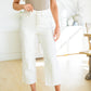 Not Too Salty High Rise Wide Leg Cropped Jeans