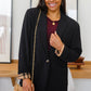 Notting Hill Plaid Lined Blazer in Black