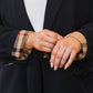 Notting Hill Plaid Lined Blazer in Black