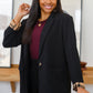 Notting Hill Plaid Lined Blazer in Black