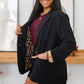 Notting Hill Plaid Lined Blazer in Black