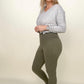 Zenana Premium Microfiber Wide Waistband Leggings
