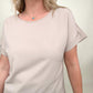 Zenana Rolled Sleeve Boat Neck Top