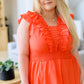 On Fire Ruffle Detail Dress