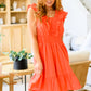 On Fire Ruffle Detail Dress