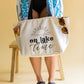 On Lake Time Zippered Tote