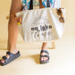On Lake Time Zippered Tote
