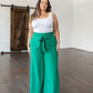 On The Other Side Wide Leg Pants in Green
