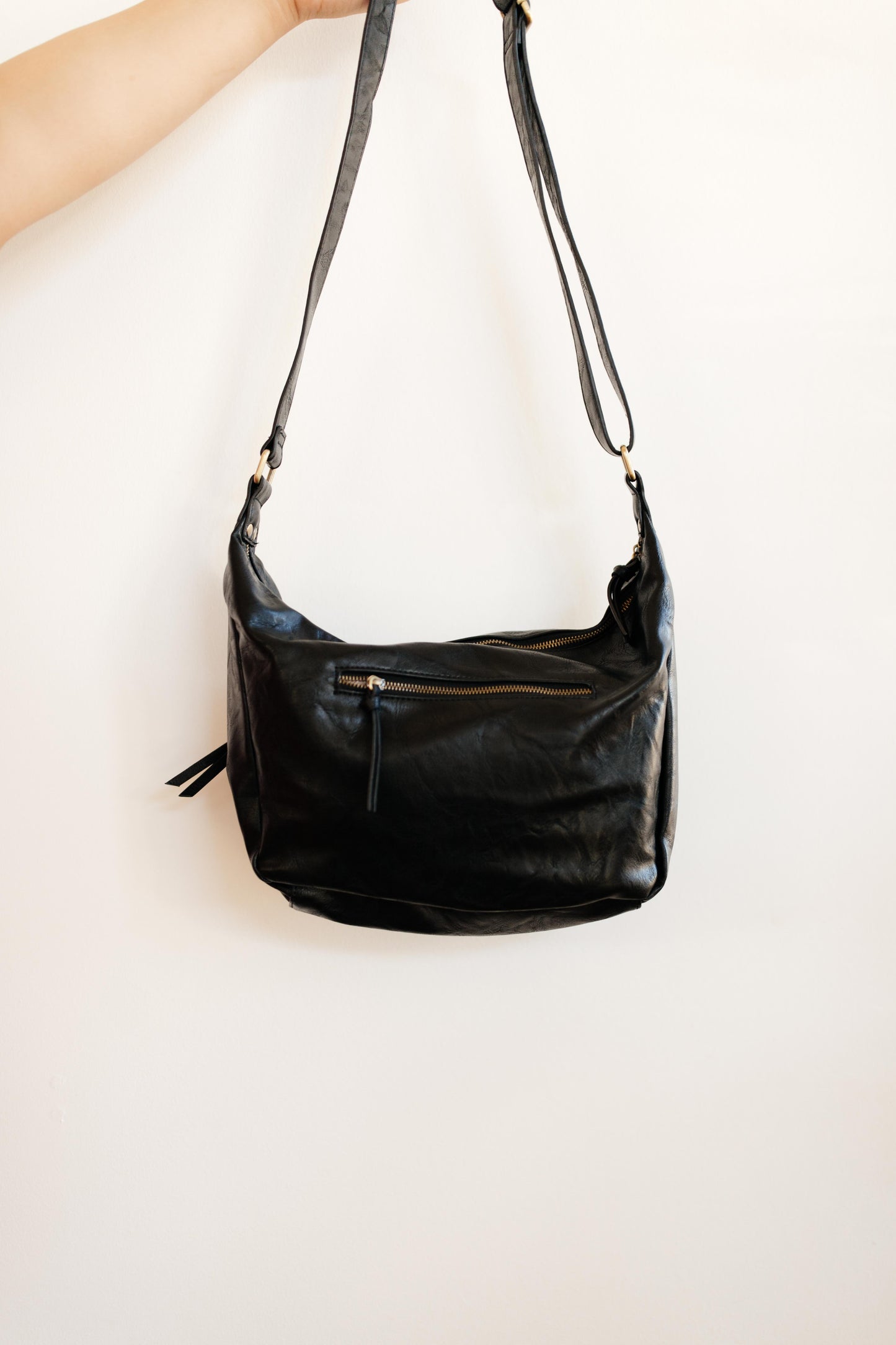 Onyx Vintage Hobo Bag