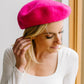 Ooh La La Beret in Hot Pink