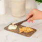 Palm Wood Cheese Board And Knife Set