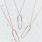 Paperclip Pendant Necklace