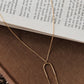 Paperclip Pendant Necklace