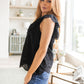 Parisian Stroll Lace Blouse in Black