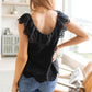 Parisian Stroll Lace Blouse in Black