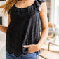 Parisian Stroll Lace Blouse in Black