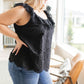 Parisian Stroll Lace Blouse in Black