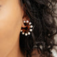 Pearl Accent Earrings in Tortoise Shell
