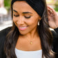 Perfect Plush Corduroy Headband In Black
