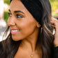 Perfect Plush Corduroy Headband In Black