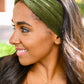 Perfect Plush Corduroy Headband In Olive