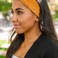 Perfect Plush Corduroy Headband In Pumpkin
