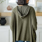 Perfectly Poised Hooded Poncho in Olive