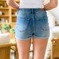Perry High Rise Pull On Denim Shorts