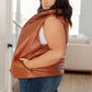 Persistence Pays Off Faux Leather Puffer Vest